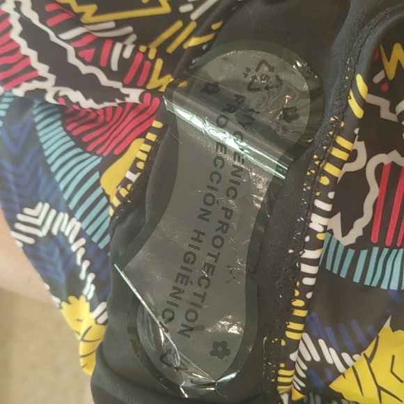 Dear Lover-Blue & Red Abstract One Piece - Picture 5 of 7